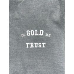 In gold we trust trui grijs maat L