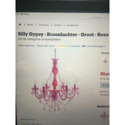 Kroonluchters, roze, hanglamp, meisjeskamer