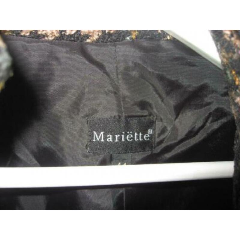 leuk bruin Mariette pied de poule blazer/jasje, mt 44