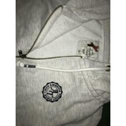 America Today XS/XXS/164 sweatvest/hoodie/vest/trui beige