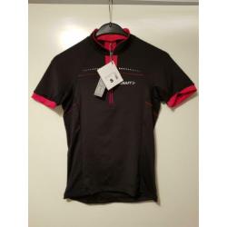 Craft nieuwe goede dames fietsshirt wielershirt, maat S