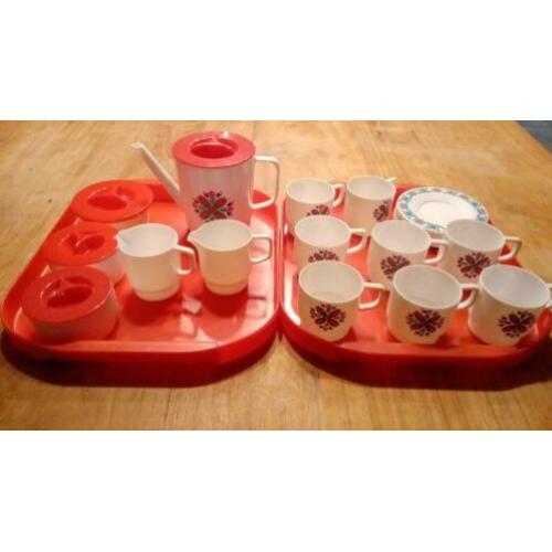 Vintage speelgoed theeservies melamine