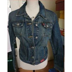 Z.G.A.N. donkerblauwe jeans jas van GUESS maat M(40/42)