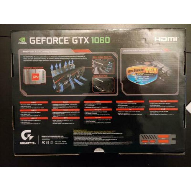 Gigabyte GeForce GTX 1060 Windforce OC 6G