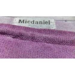 MICDANIEL prachtig stretch shirt pailletten/kralen mt S