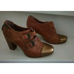 Sascha schoenen boots bruin leer mt 38