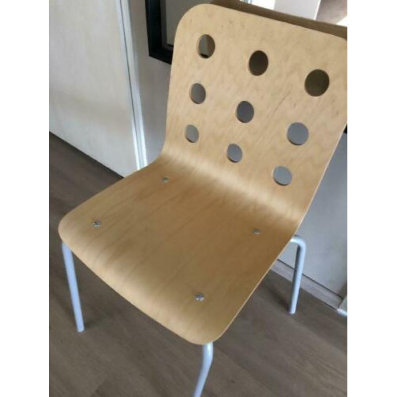 Mooie houten eetkamerstoelen 6x
