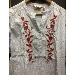 Striped dames blouse, maat: s /m