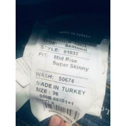 Ltb jeans super skinny maat 26/30 W26 L30