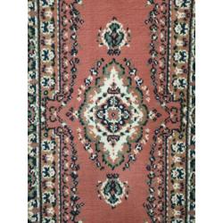 Vintage Perzische style vloerkleed Kirman pink 60x110cm