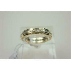 Ring goud met ca 0.15K diamanten / Z6245