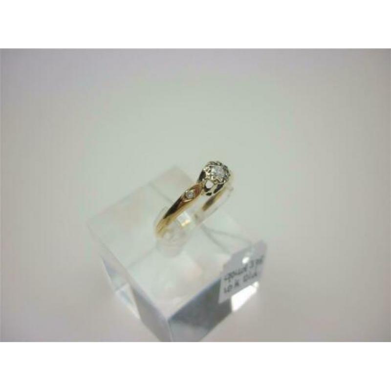 Ring goud met 0.10K diamant / Z6267