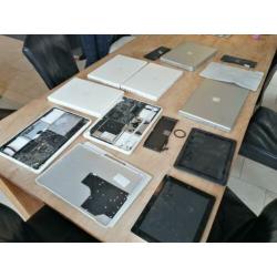 Partij MacBooks en iPads deels werkend deels voor onderdelen