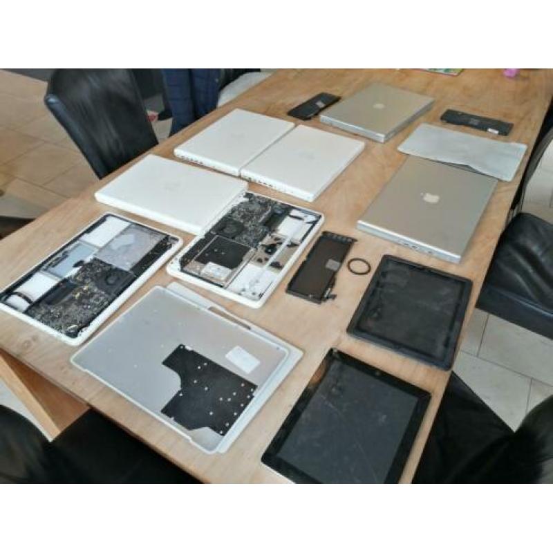 Partij MacBooks en iPads deels werkend deels voor onderdelen