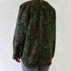 Vintage groen lila blouse blad