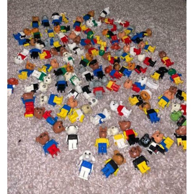 Lego Fabuland Mega partij! Heel veel diertjes/poppetjes!