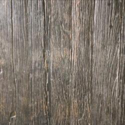 Houten/ijzeren industriële salontafel grijs/zwart
