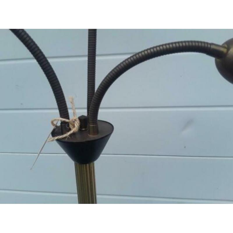 vintage vloerlamp met drie verstelbare armen