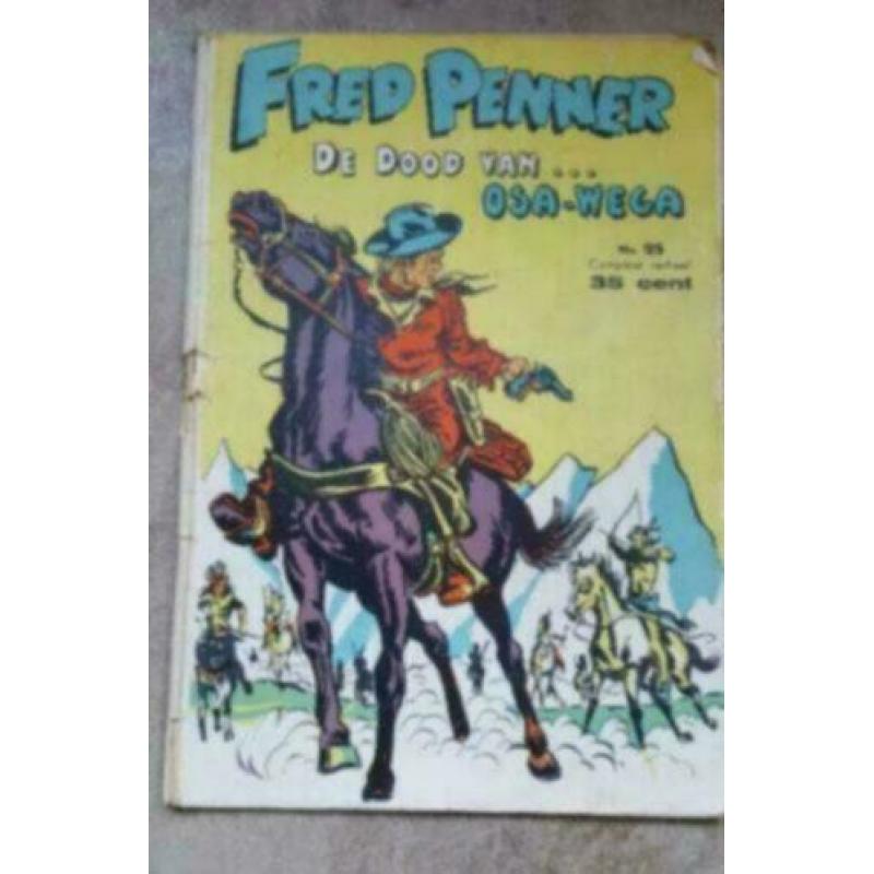 593. Antiek Comic Strip Fred Penner 1956 De dood van
