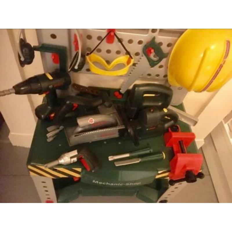 Bosch speelgoed werkbank met 5 (!) boren!