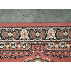 Vintage Perzische style vloerkleed Kirman pink 60x110cm