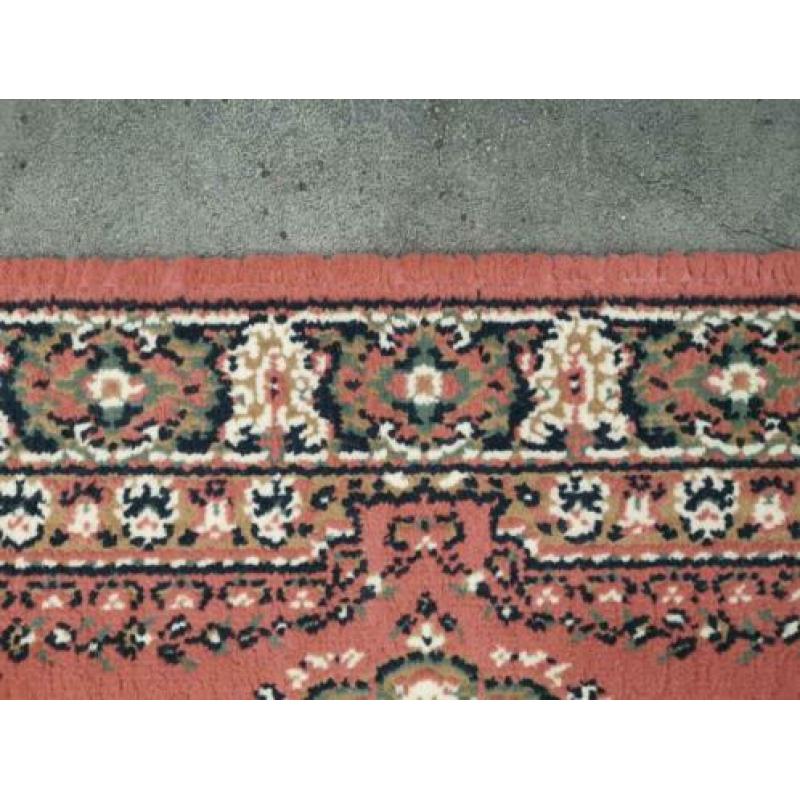 Vintage Perzische style vloerkleed Kirman pink 60x110cm