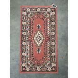 Vintage Perzische style vloerkleed Kirman pink 60x110cm