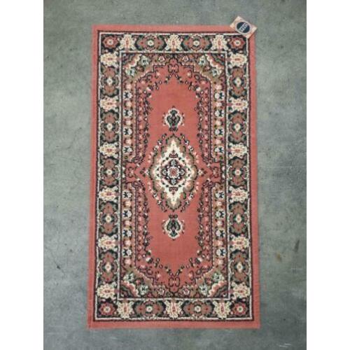 Vintage Perzische style vloerkleed Kirman pink 60x110cm