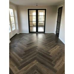 Visgraat vloer massieve planken 13mm mes en groef 15.5m2
