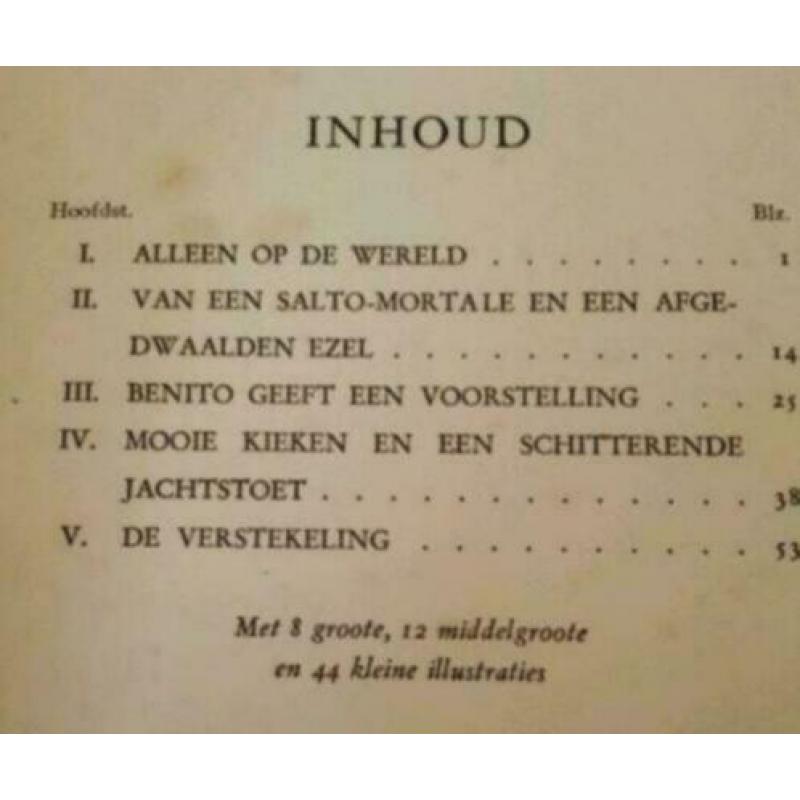 794. Antiek plaatjes album Benito de jonge zwerver