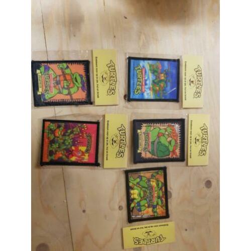 5 oude tmnt turtels strijk plaatjes 10 euro samen