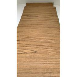 Teak alpi fineer 62x32 cm 28 vel voorraad