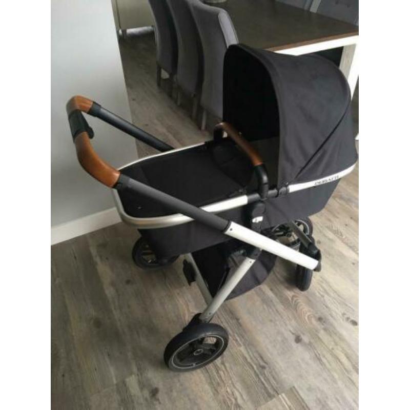 Dubatti kinderwagen zwart/cognac