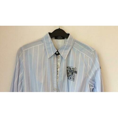 Taifun blauwe blouse maat 42