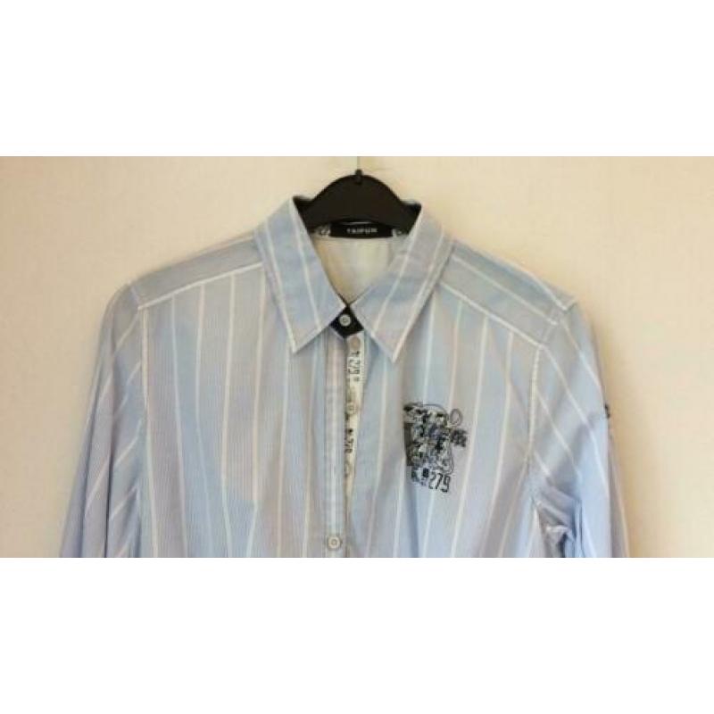 Taifun blauwe blouse maat 42