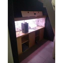 Aquarium 2 meter incl kast,pomp, thermostaat, Led verlichtin