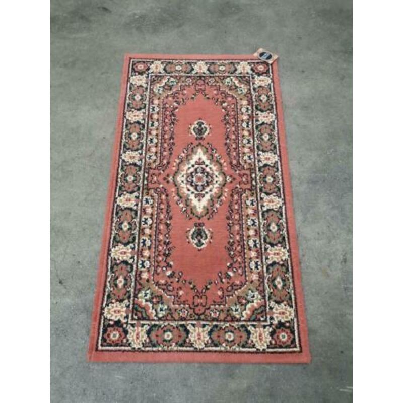 Vintage Perzische style vloerkleed Kirman pink 60x110cm