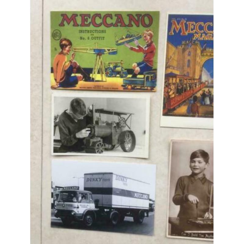 5 ansichtkaarten betrekking op MECCANO
