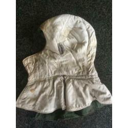 Originele Duitse splittertarn winter kopfhaube WO2
