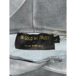 In gold we trust trui grijs maat L