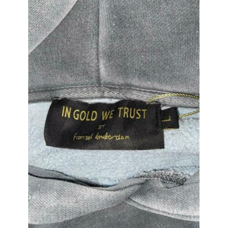 In gold we trust trui grijs maat L