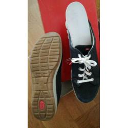 Veterschoen, merk ara, blauw, maat 42