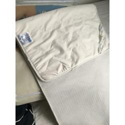 Aerosleep matras + matrasbeschermer, 60x120