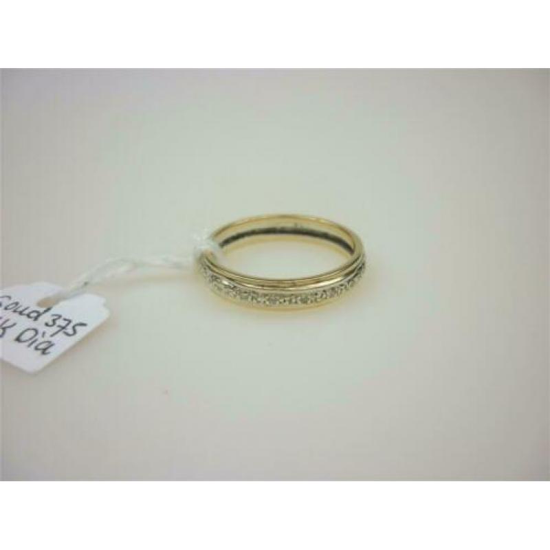 Ring goud met ca 0.15K diamanten / Z6245