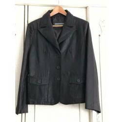 ESSENTIALS leder Jasje mt (44) NIEUW