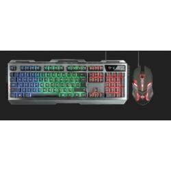 Trust GXT 845 gaming toetsenbord en muis combinatie nieuw