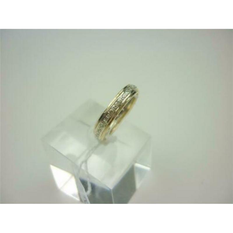Ring goud met ca 0.15K diamanten / Z6245