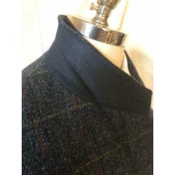 Harris Tweed colbert maat 56. Blauwgrijze tweed met een ruit