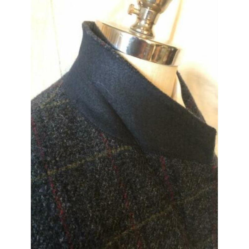 Harris Tweed colbert maat 56. Blauwgrijze tweed met een ruit