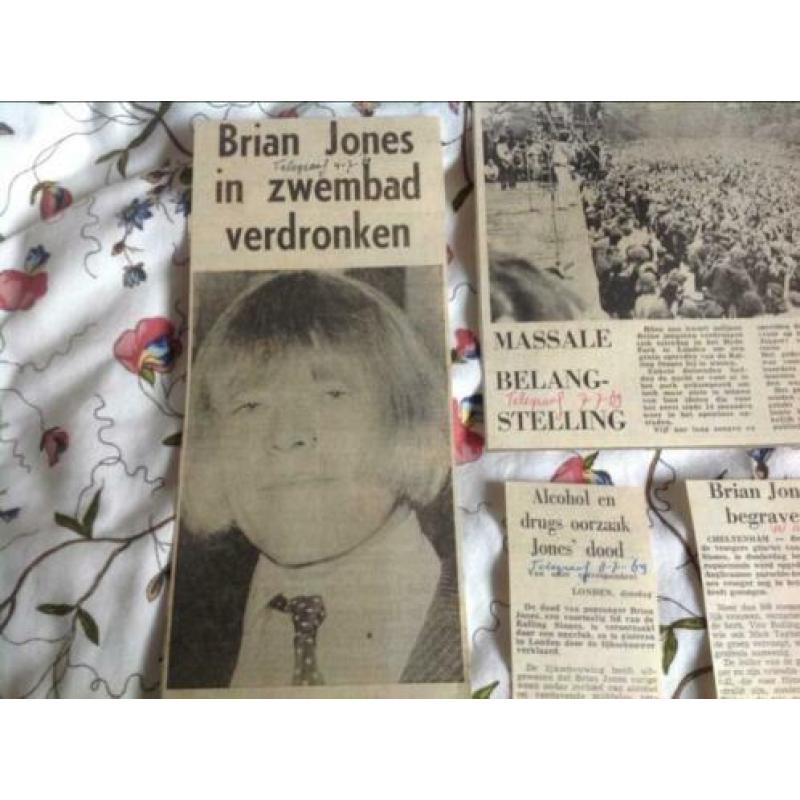 Brian Jones verdronken in zwembad - diverse knipsels